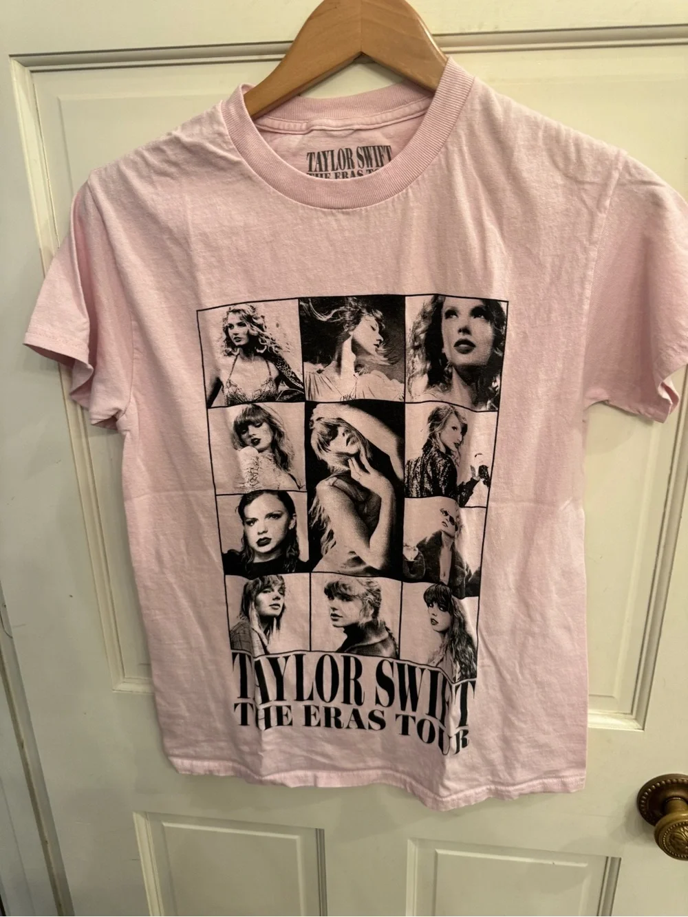 Taylor Swift Pink Graphic 'The Eras Tour' Photo Collage Tee - Picture 1 of 3